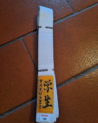 cintura Karate bianca Hayashi 150 cm