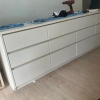 Cassettiera artigianale in legno multistrato