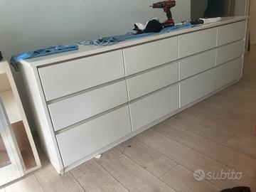 Cassettiera artigianale in legno multistrato