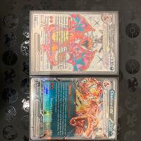 Charizard ex tera + Charizard ex destino di paldea