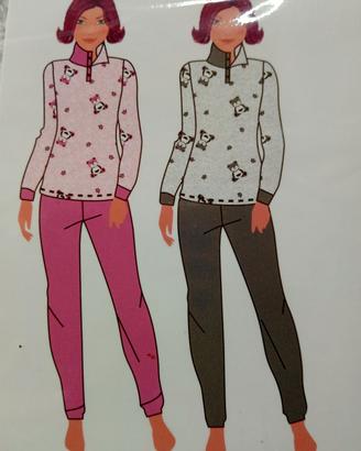 Pigiama Tuta da Casa Donna TR Art. DAMA Pile Caldo