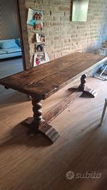 Tavolo legno massello antico