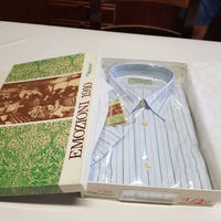 Camicia uomo manica corta azzurra