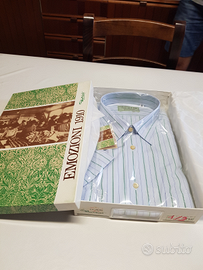 Camicia uomo manica corta azzurra