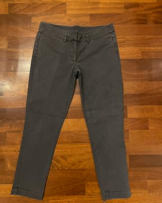 Pantaloni da donna Stile Benetton grigio-blu