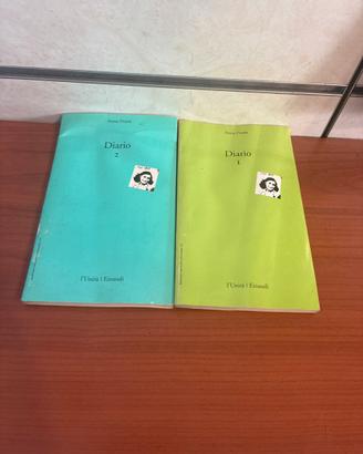 Diario 1 e 2 di anna frank volumi anni 80