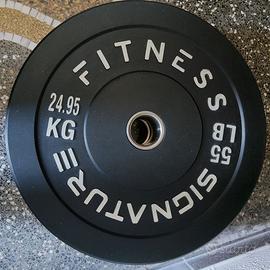 disco ghisa gommato per bilanciere olimpionico