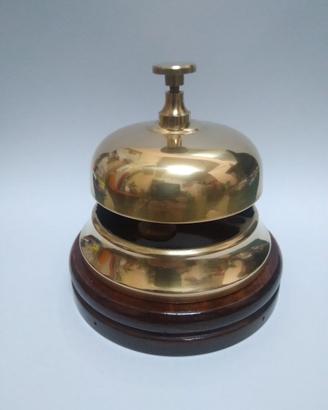 CAMPANELLO DA BANCONE VINTAGE ANNI '50 OTTONE