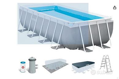 piscina INTEX  488x244x107 + pompa a sabbia + skim