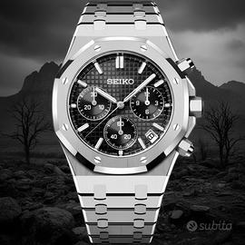 Seiko mod Royal oak black dial