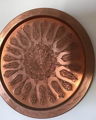 Piatto rame lavorato a mano