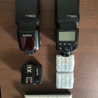 Kit 2 Flash GODOX + trigger TTL