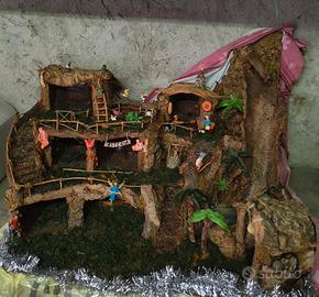 presepe completo di pastori