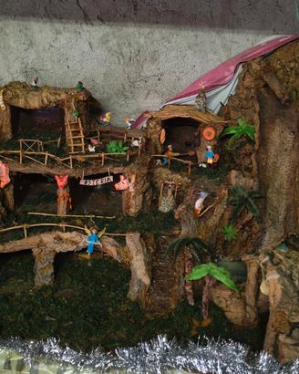 presepe completo di pastori