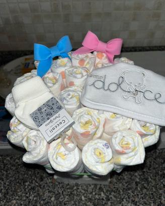 👶🎀 Torta di pannolini personalizzata