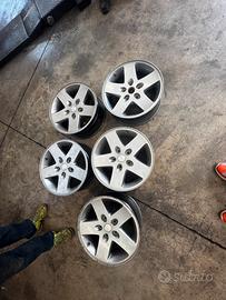 5 cerchi in lega wrangler jk