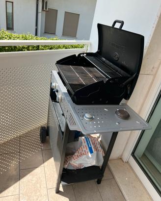 Barbecue a gas con pietra lavica