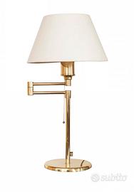 Lampada da tavolo in ottone di Egoluce, anni '80