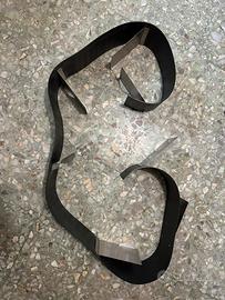 Mensola libreria design Bookworm nero alluminio