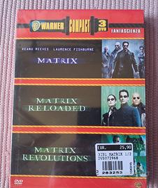 Trilogia film MATRIX cofanetto 3 DVD nuovo