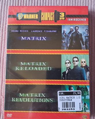 Trilogia film MATRIX cofanetto 3 DVD nuovo