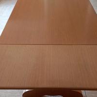 Panca, contenitore e tavolo frattino in rovere.