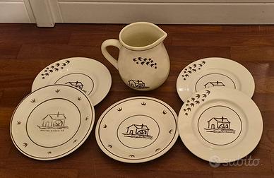 Servizio vintage Coccio Mulino Bianco