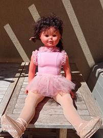 Bambola Furga ballerina gigante 90 cm anni 70