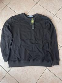 Stone island - felpa girocollo nera- taglia L