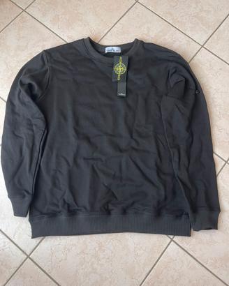 Stone island - felpa girocollo nera- taglia L