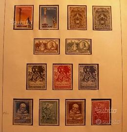 12 francobolli Poste Vaticane 1959-1960