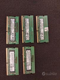 ram ddr4 5x 8GB