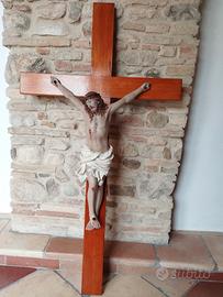 Antico crocifisso scultura 