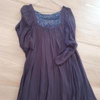 Vestito Sica Murt con sottoveste coordinata viola