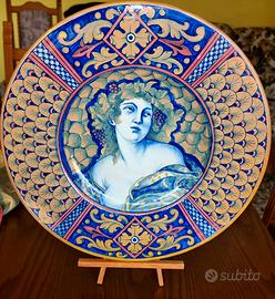 Gualdo Tadino Piatto Da Parata 1920-1930 a lustro