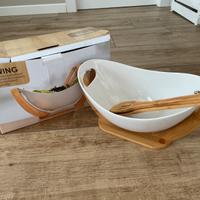 Ciotola per insalata con supporto