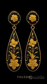 Antichi orecchini Oro Toledo anni 50 clip