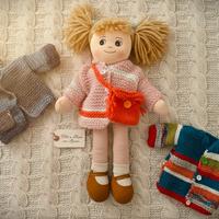 Bambola Pigotta  + Set Guardaroba Artigianale