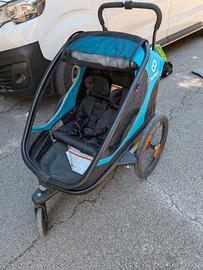 Rimorchio 2 posti per bici hamax pioneer