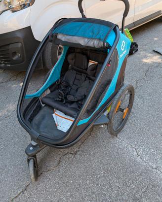 Rimorchio 2 posti per bici hamax pioneer