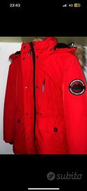 Giubbino parka donna rosso