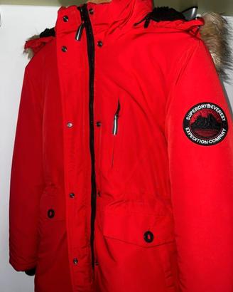 Giubbino parka donna rosso