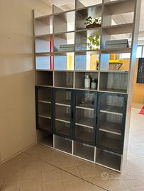 Libreria con ante in vetro TREANTE