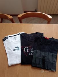 Set di 3 magliette Guess Hollister Tank da uomo
