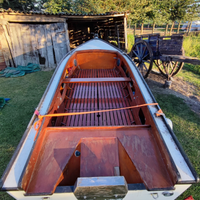 Barca motore carrello