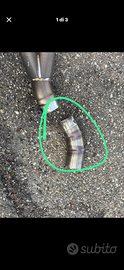 Scarico con curva Mivv titanium per Honda
