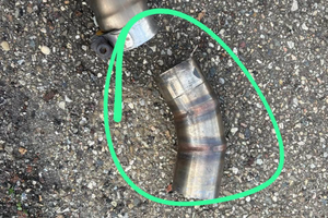 Scarico con curva Mivv titanium per Honda