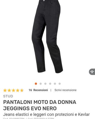 Pantaloni moto donna 