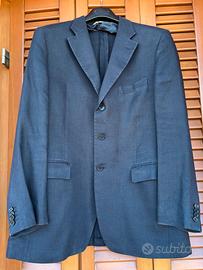 Giacca uomo lino blu Tg 54 100% Lino