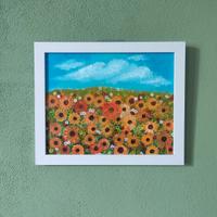 Dipinto acrilico su tela / Campo di Girasoli